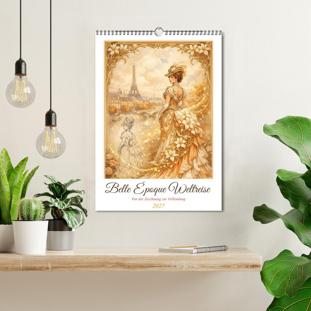 Belle Époque Weltreise Wand