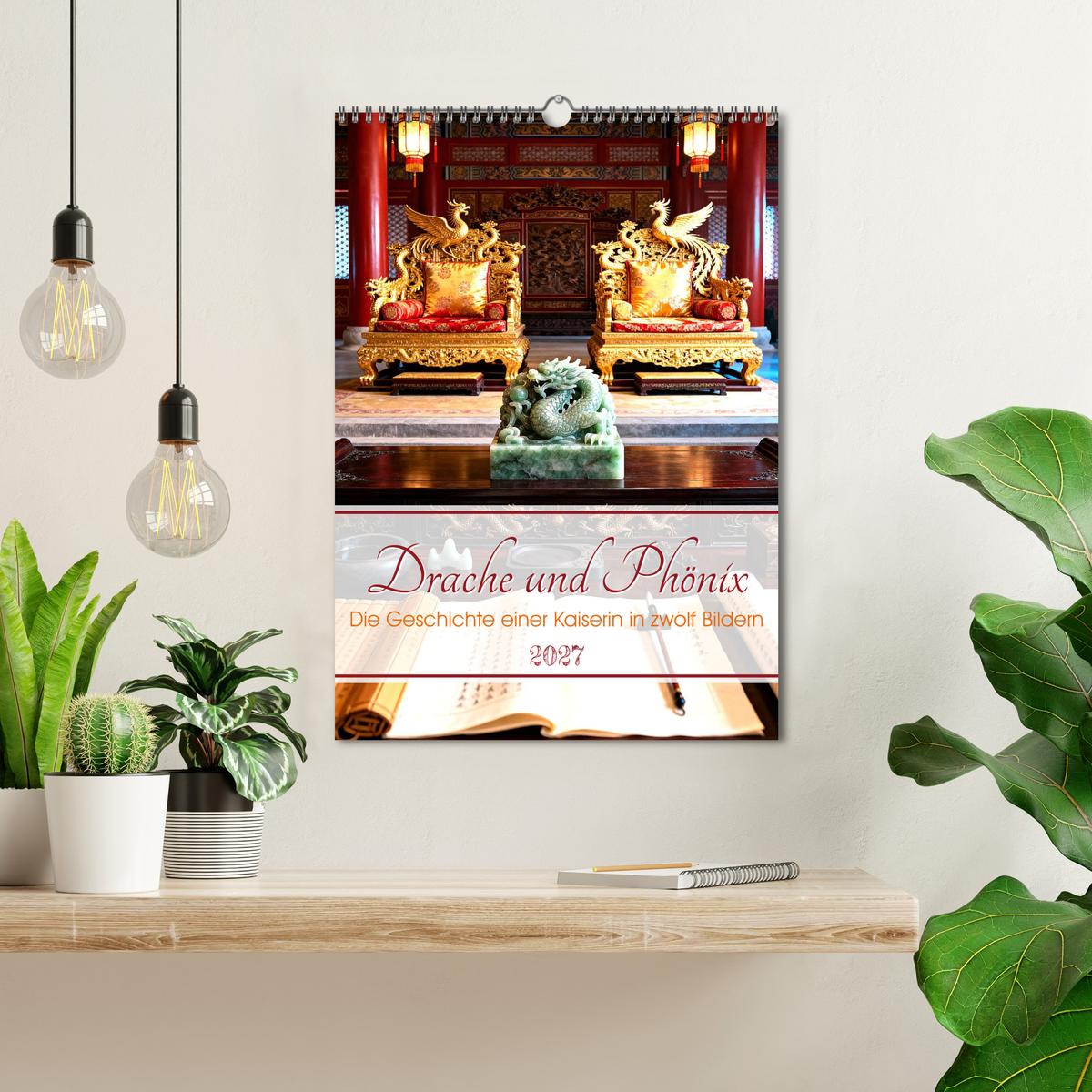 Drache und Phönix - Wand