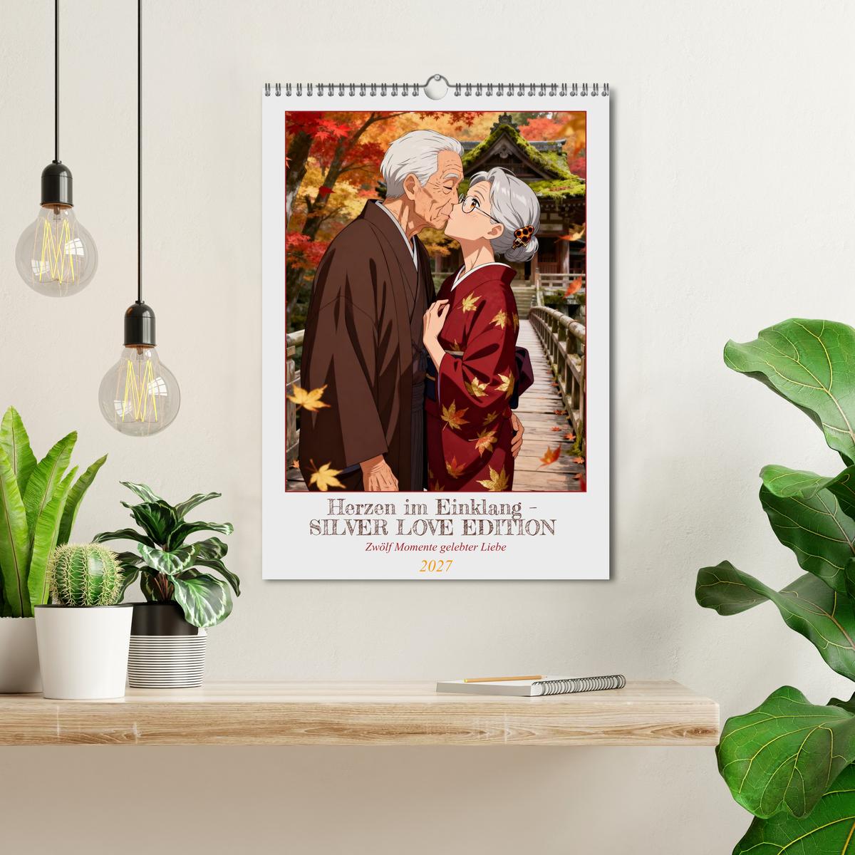 Herzen im Einklang – SILVER LOVE EDITION - Wand