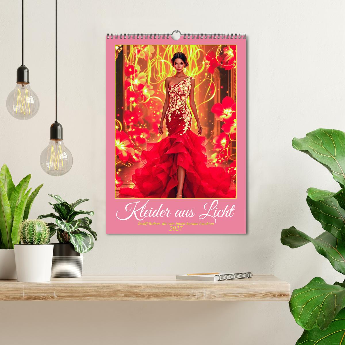 Kleider aus Licht - Wand