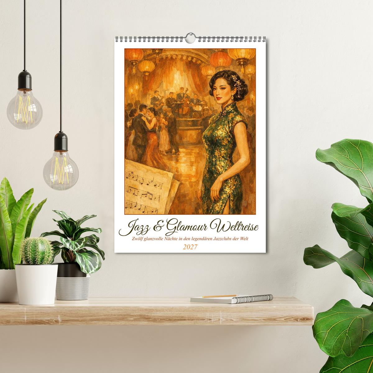 Jazz & Glamour Weltreise - Wand