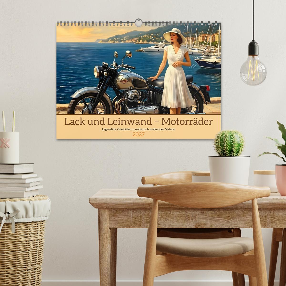 Lack und Leinwand – Motorräder - Wand