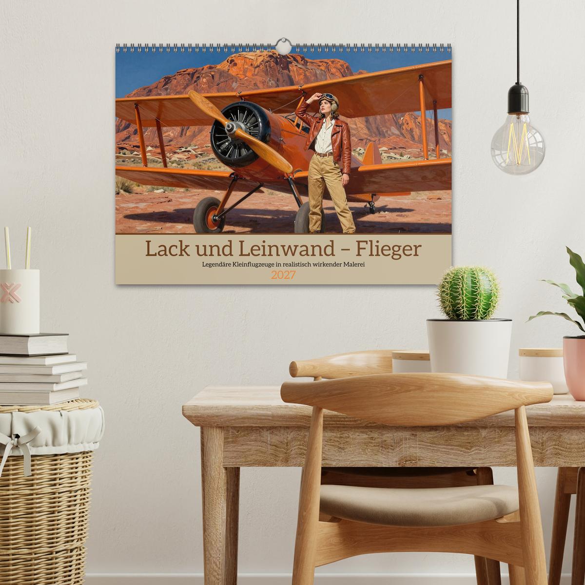 Lack und Leinwand – Flieger - Wand