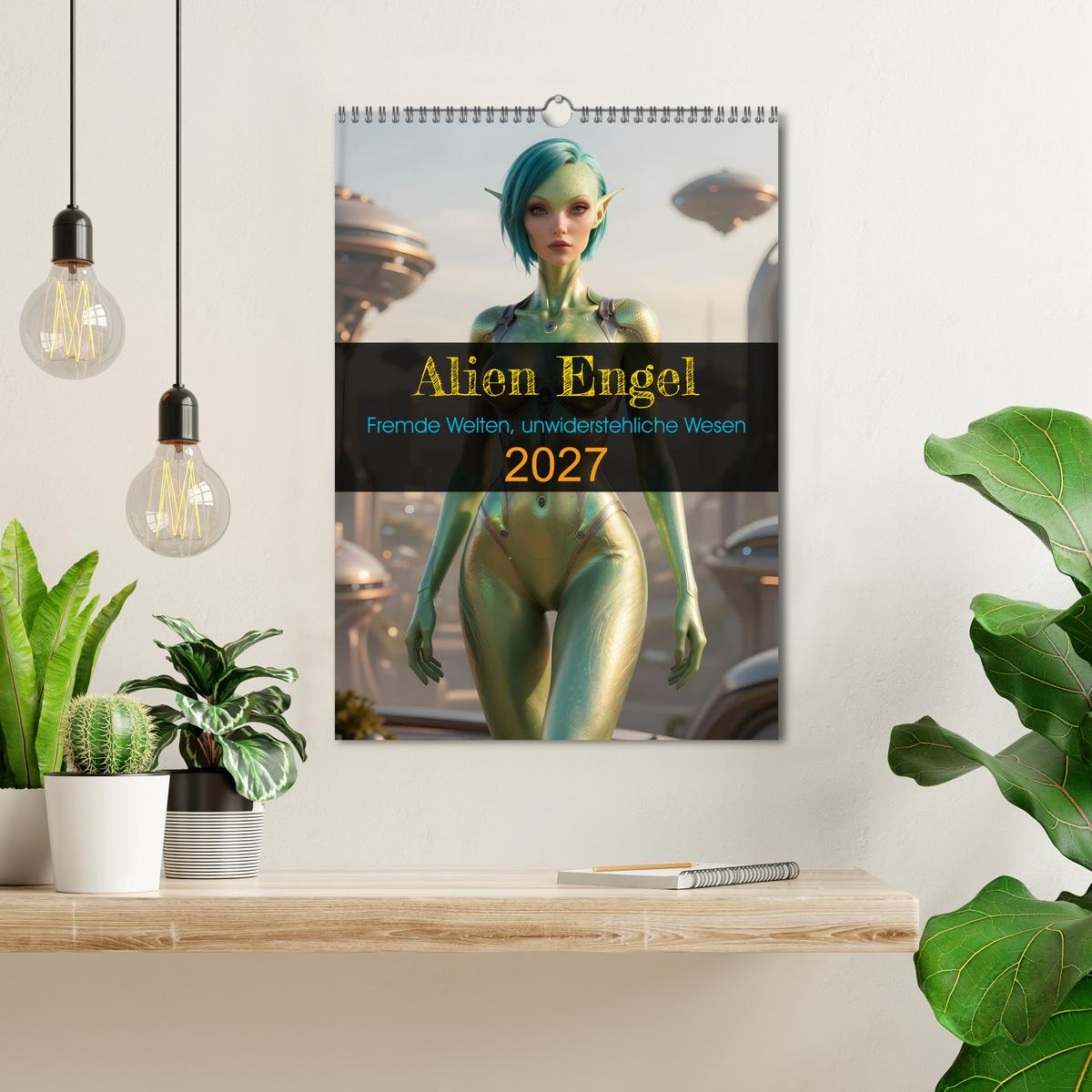 Alien Engel - Wand