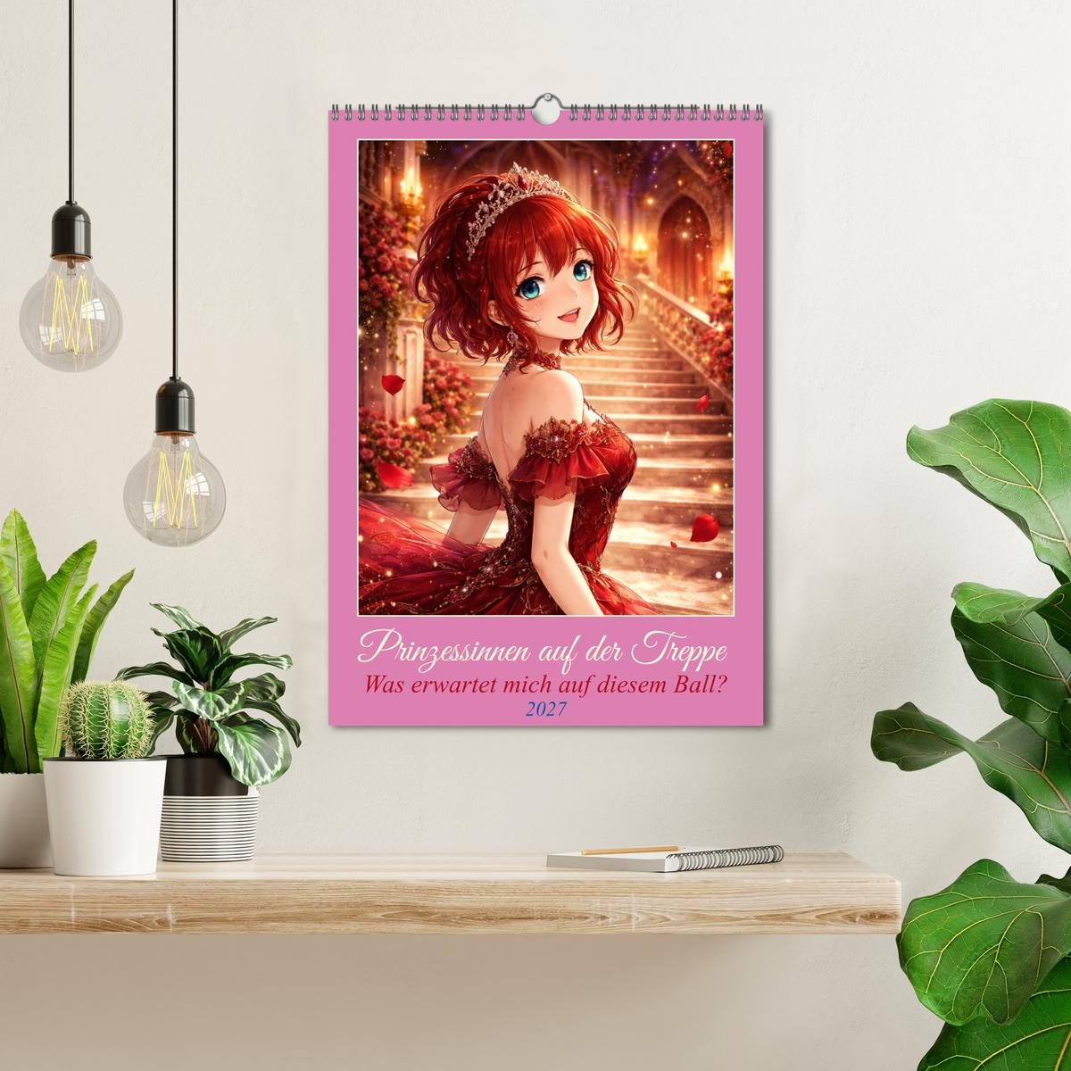 Prinzessinnen auf der Treppe - Wand