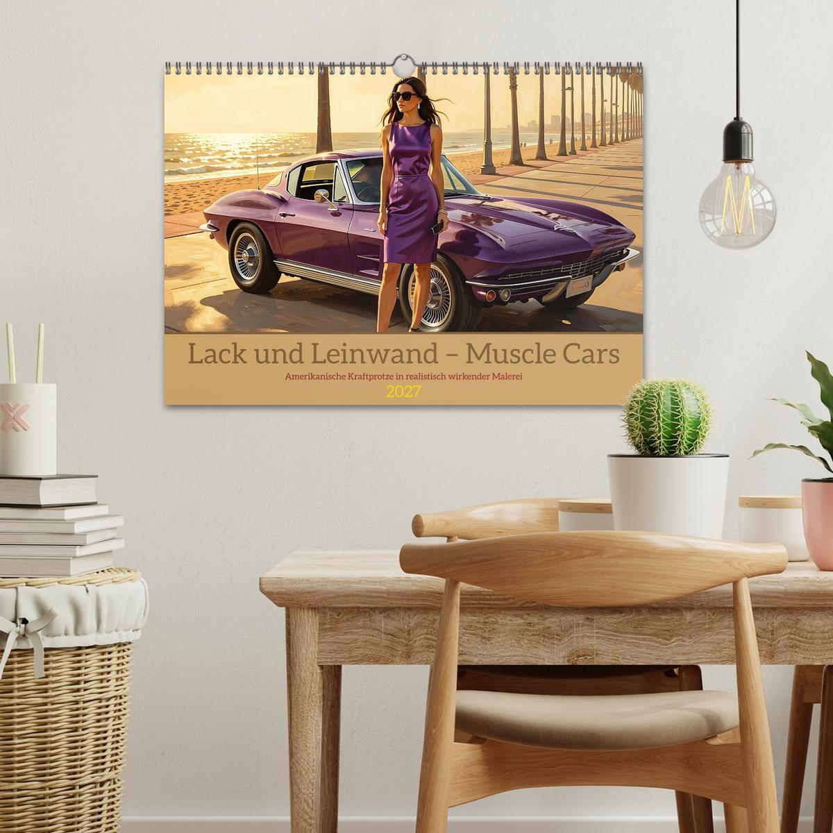 Lack und Leinwand – Muscle Cars - Wand