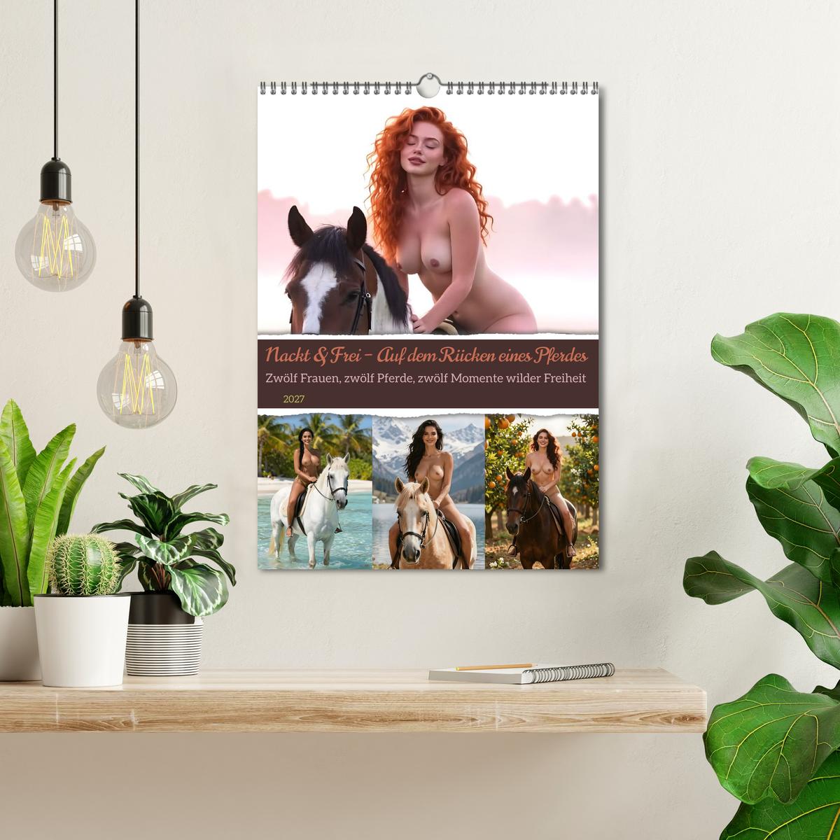 Nackt & Frei – Auf dem Rücken eines Pferdes - Wand