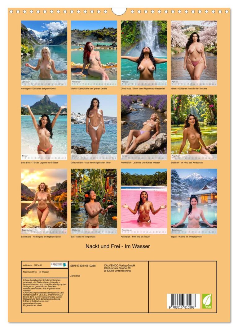 Nackt und Frei – Im Wasser - Index