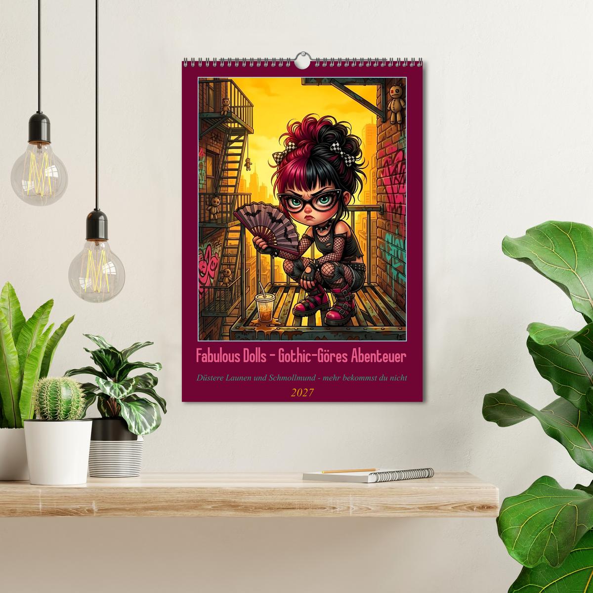 Fabulous Dolls - Gothic-Göres Abenteuer - Wand