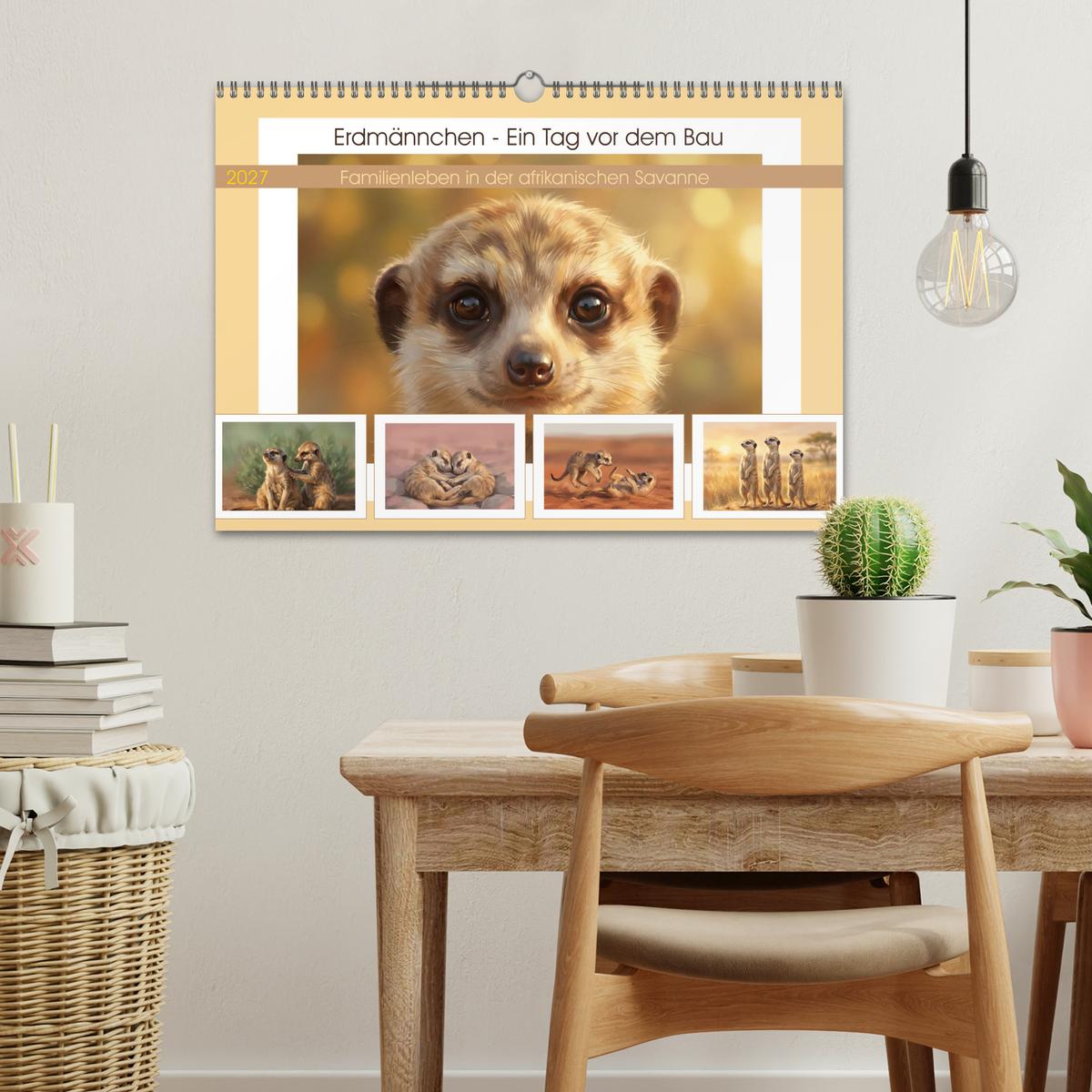 Erdmännchen - Ein Tag vor dem Bau - Wand
