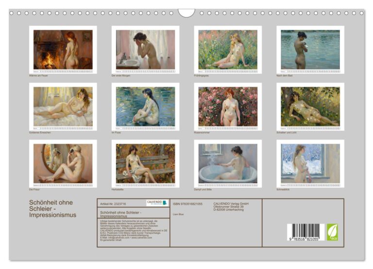 Schönheit ohne Schleier - Impressionismus - Index